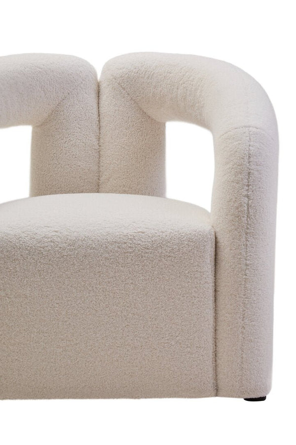 Davina Ivory Boucle Statement Chair - Canwell Interiors Limited - Xshowhome