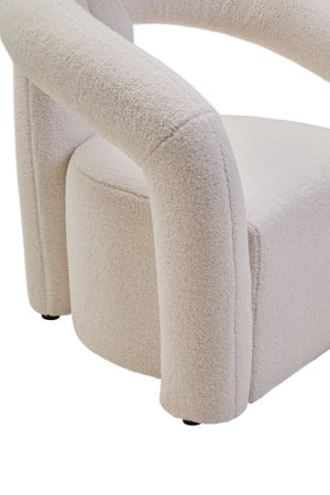 Davina Ivory Boucle Statement Chair - Canwell Interiors Limited - Xshowhome