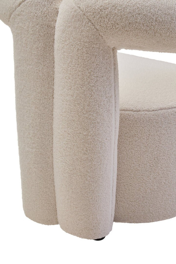 Davina Ivory Boucle Statement Chair - Canwell Interiors Limited - Xshowhome