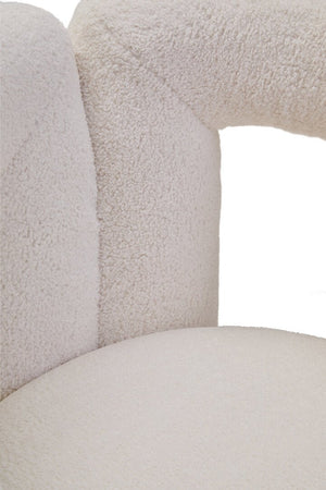 Davina Ivory Boucle Statement Chair - Canwell Interiors Limited - Xshowhome
