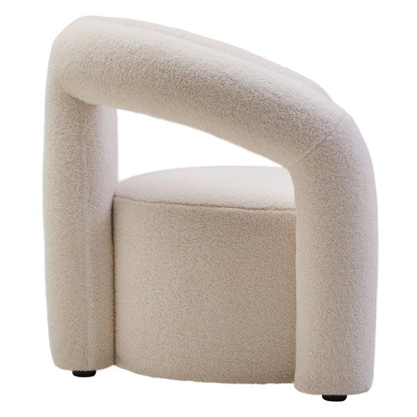 Davina Ivory Boucle Statement Chair - XShowhome Limited - Xshowhome