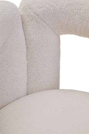 Davina Ivory Boucle Statement Chair - XShowhome Limited - Xshowhome