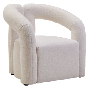 Davina Ivory Boucle Statement Chair - XShowhome Limited - Xshowhome