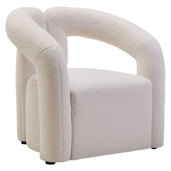 Davina Ivory Boucle Statement Chair - XShowhome Limited - Xshowhome