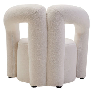 Davina Ivory Boucle Statement Chair - XShowhome Limited - Xshowhome