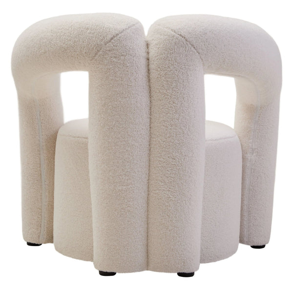 Davina Ivory Boucle Statement Chair - XShowhome Limited - Xshowhome