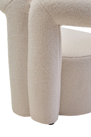 Davina Ivory Boucle Statement Chair - XShowhome Limited - Xshowhome