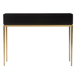 Davoli Black and Gold Console Table with 1 Drawer - XShowhome Limited - Xshowhome
