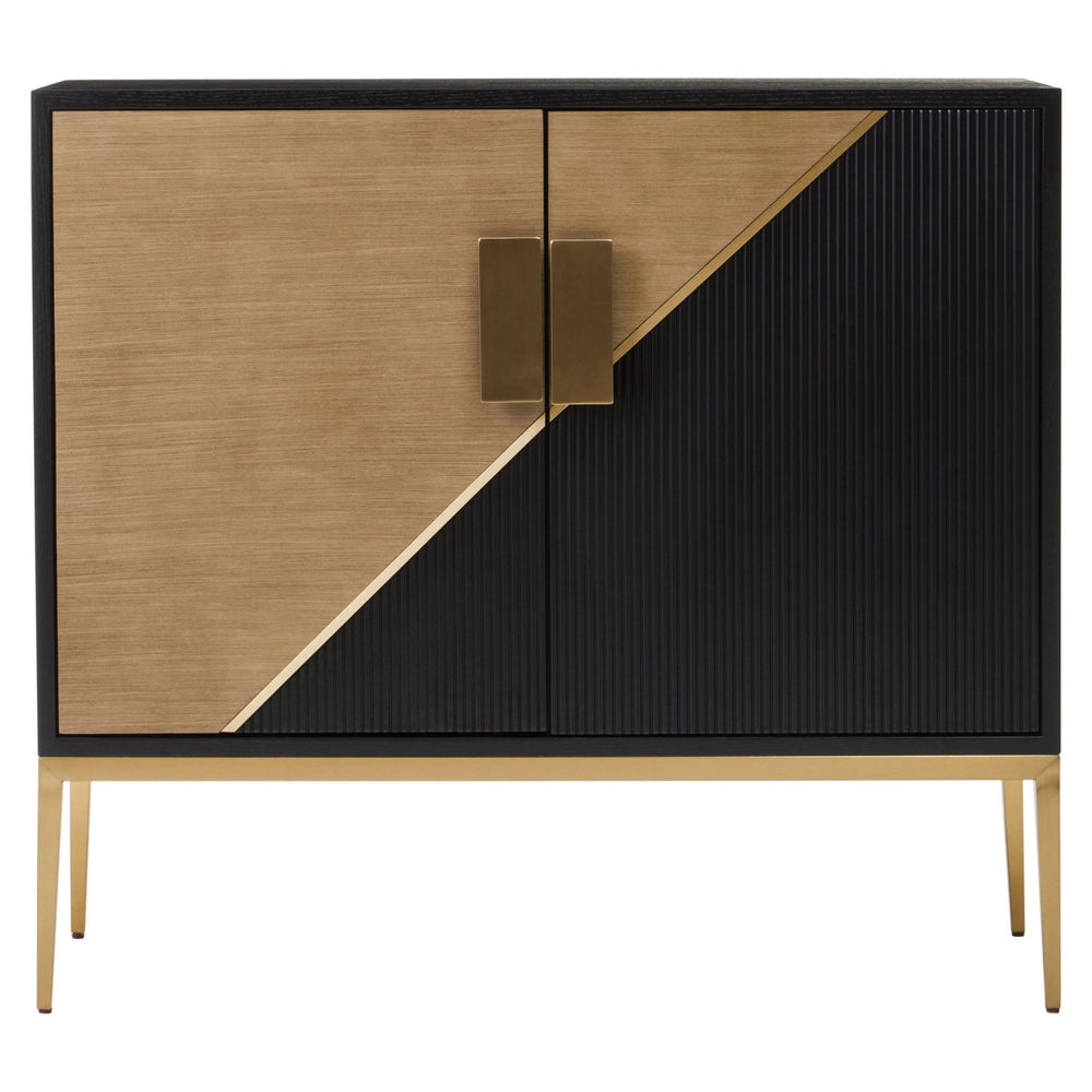 Davoli Black and Gold Two Door Sideboard - XShowhome Limited - Xshowhome