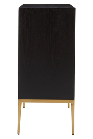 Davoli Black and Gold Two Door Sideboard - XShowhome Limited - Xshowhome