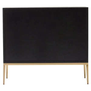 Davoli Black and Gold Two Door Sideboard - XShowhome Limited - Xshowhome