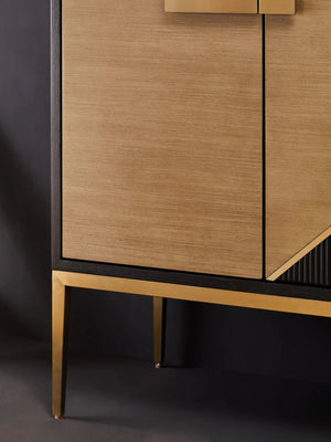 Davoli Black And Grey Sideboard - XShowhome Limited - Xshowhome