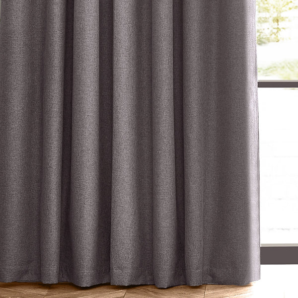 Dawn 117x137 Pencil Pleat Curtain Charcoal - XShowhome Limited - Riva