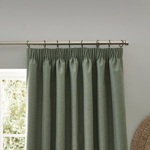 Dawn 117x137 Pencil Pleat Curtain Eucalyptus - XShowhome Limited - Riva