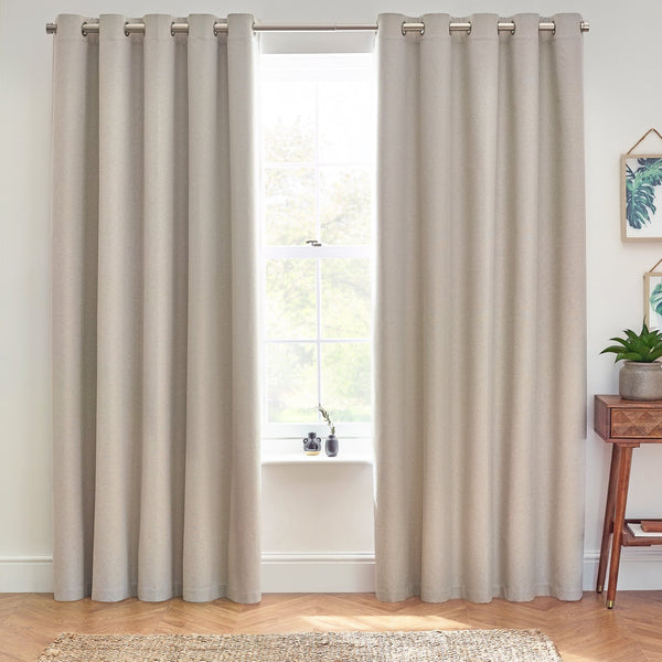 Dawn 117x183 Eyelet Curtain Linen - Canwell Interiors Limited - Riva