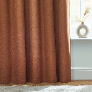 Dawn 168x183 Eyelet Curtain Brick - Canwell Interiors Limited - Riva