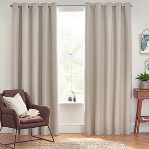 Dawn 229x137 Eyelet Curtain Linen - Canwell Interiors Limited - Riva