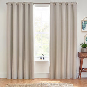 Dawn 229x137 Eyelet Curtain Linen - Canwell Interiors Limited - Riva