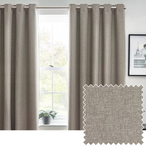 Dawn 229x183 Eyelet Curtain Grey - Canwell Interiors Limited - Riva