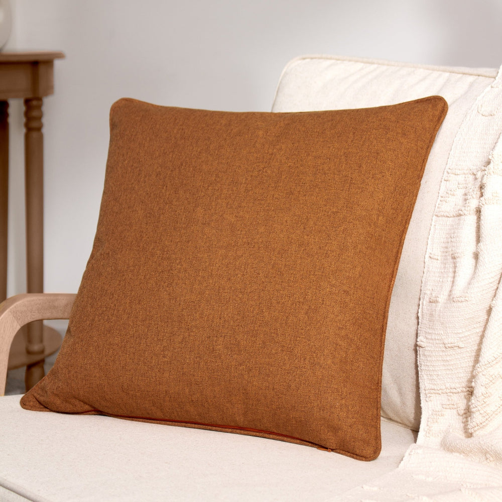 Dawn 45x45 Feather Filled Cushion Brick - Canwell Interiors Limited - Riva