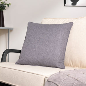 Dawn 45x45 Feather Filled Cushion Charcoal - Canwell Interiors Limited - Riva