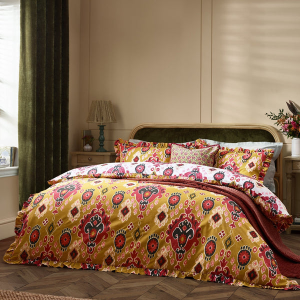 Dawson Double Duvet Set Amber - Canwell Interiors Limited - Riva