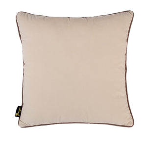 Dble Sided Velv Blue/champagne Taupe Piping 59x59 - Canwell Interiors Limited - Malini