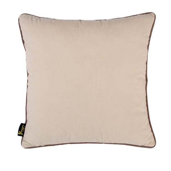 Dble Sided Velv Blue/champagne Taupe Piping 59x59 - Canwell Interiors Limited - Malini