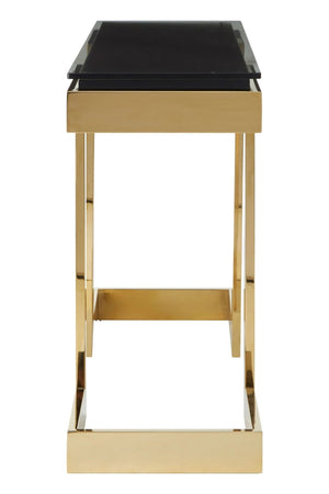Deana Gold and Black Console Table - XShowhome Limited - Xshowhome