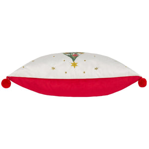 Deck the Halls Tree 43x43 Feather Filled Cushion Multi - Canwell Interiors Limited - Riva