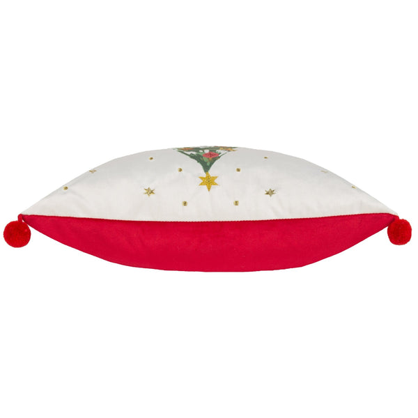 Deck the Halls Tree 43x43 Feather Filled Cushion Multi - Canwell Interiors Limited - Riva