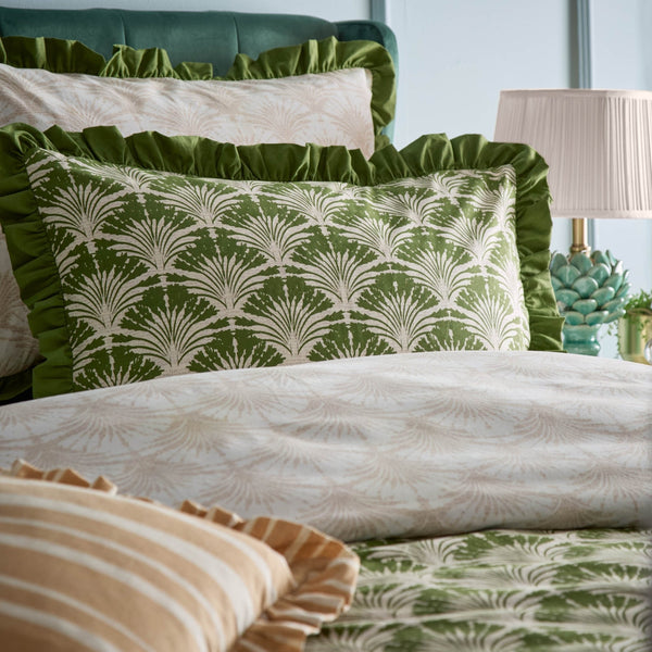 Deco Palm Single Duvet Set Moss - XShowhome Limited - Riva