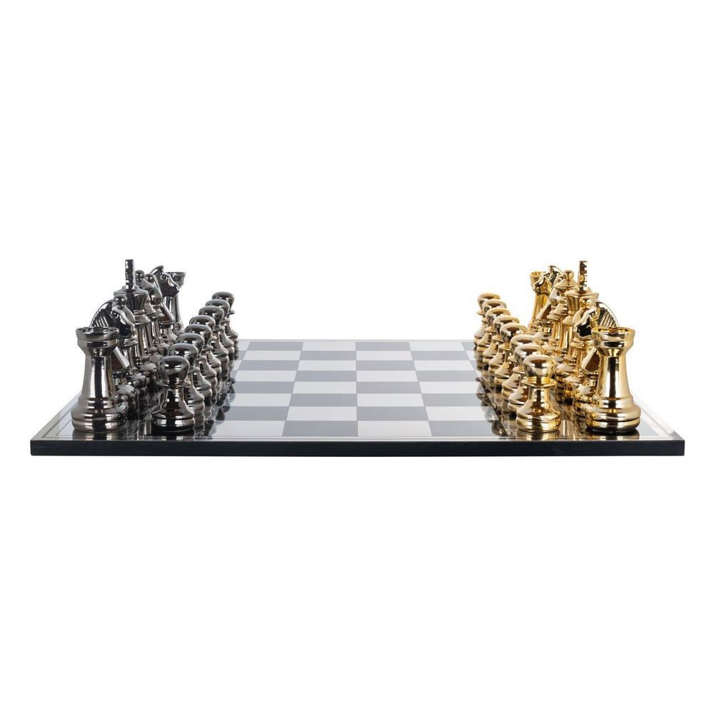 Decorative game Saray black/gold chessboard - Canwell Interiors Limited - Richmond