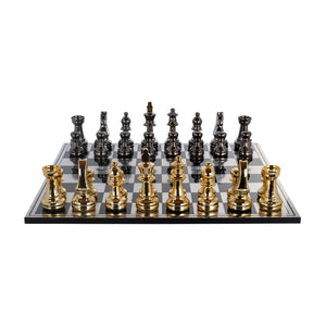 Decorative game Saray black/gold chessboard - Canwell Interiors Limited - Richmond