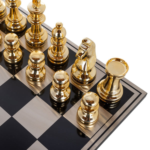 Decorative game Saray black/gold chessboard - Canwell Interiors Limited - Richmond