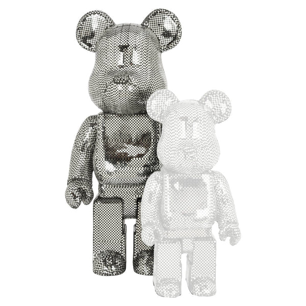 Decorative object Bear silver large - Canwell Interiors Limited - Richmond