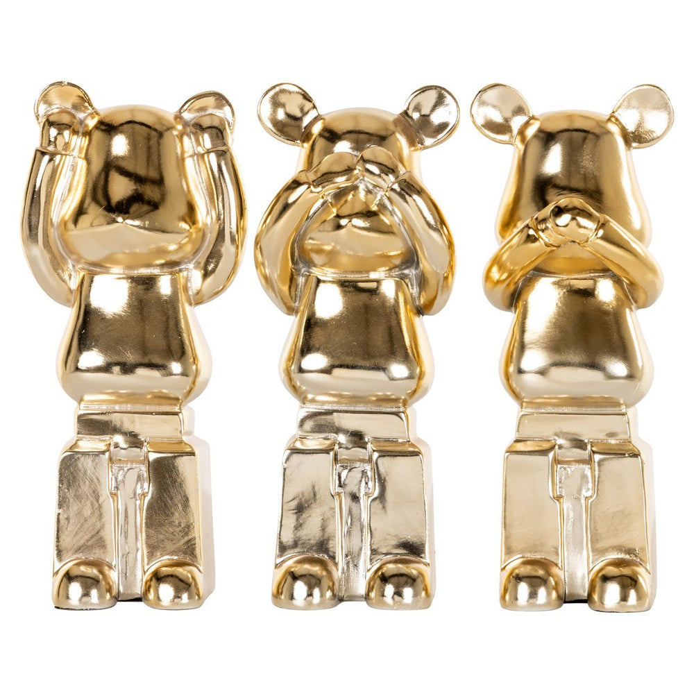 Decorative object Berna gold (Set of 3) - Canwell Interiors Limited - Richmond