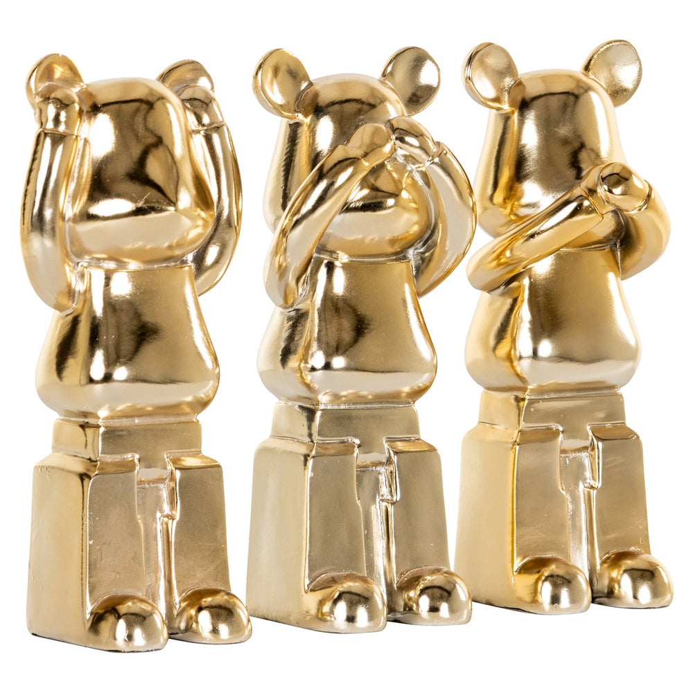 Decorative object Berna gold (Set of 3) - Canwell Interiors Limited - Richmond