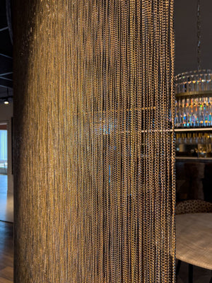 Decorative object Curtain gold chain - Canwell Interiors Limited - Richmond