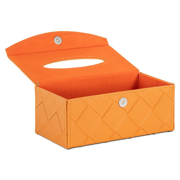 Decorative object Molly orange tissue box - Canwell Interiors Limited - Richmond