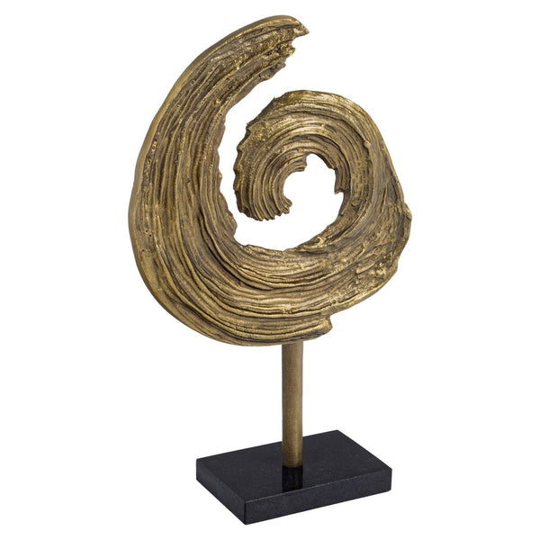 Decorative object Swirl brass antique - Canwell Interiors Limited - Richmond