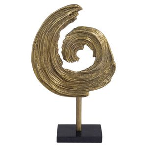 Decorative object Swirl brass antique - Canwell Interiors Limited - Richmond