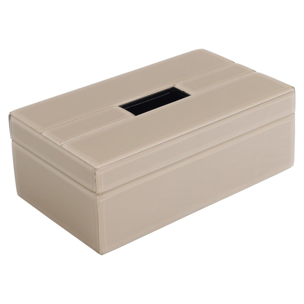 Decorative object Viper taupe tissue box - Canwell Interiors Limited - Richmond
