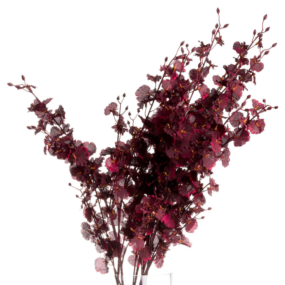 Deep Burgundy Orchid Spray - Canwell Interiors Limited - Hills
