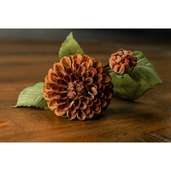Deep Mustard Dahlia Stem - Canwell Interiors Limited - Hills