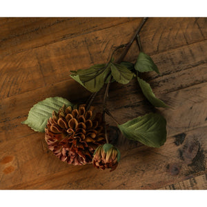 Deep Mustard Dahlia Stem - Canwell Interiors Limited - Hills