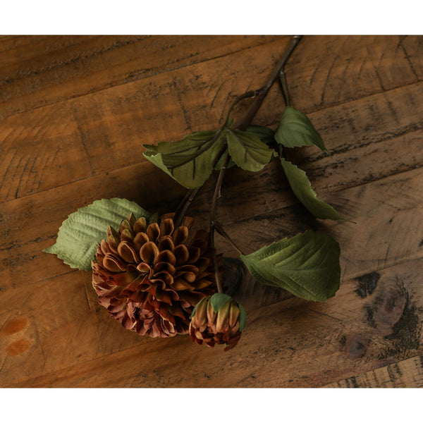 Deep Mustard Dahlia Stem - Canwell Interiors Limited - Hills