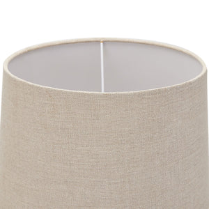 Delaney Natural Wash Candlestick Lamp with Linen Shade - Canwell Interiors Limited - Hills