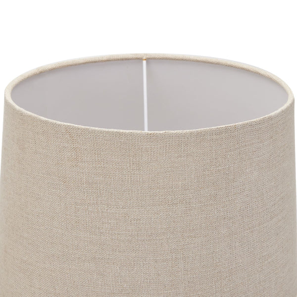 Delaney Natural Wash Candlestick Lamp with Linen Shade - Canwell Interiors Limited - Hills
