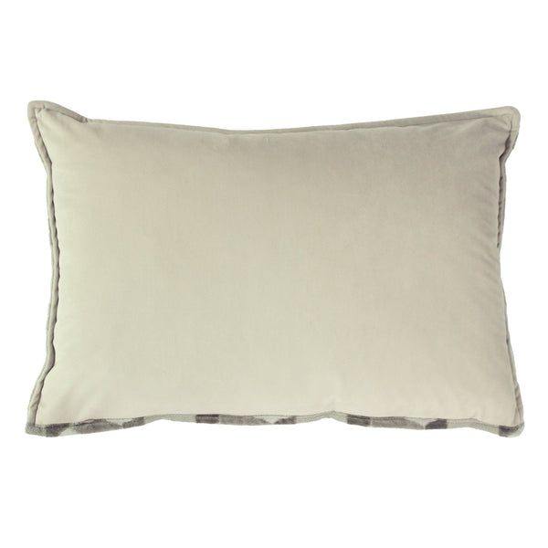 Delano 40x60 Feather Filled Cushion Ivory/taupe - Canwell Interiors Limited - Riva